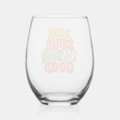 Lieve Kerstman, ik heb een goed ontwerp gemaakt Wijnglas Zonder Voet (Achterkant)