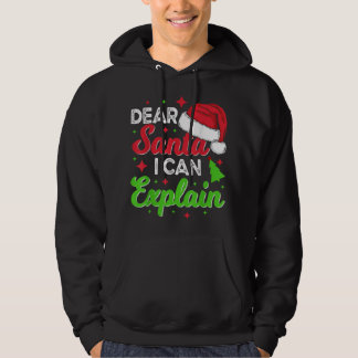 Lieve kerstman, ik kan de grappige kerstman uitleg hoodie