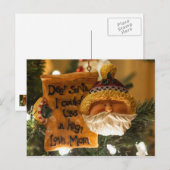 Lieve kerstman, ik kan een boer gebruiken. feestdagenkaart (Voorkant / Achterkant)