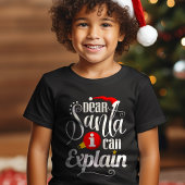 Lieve kerstman, ik kan grappige kerst uitleggen t-shirt