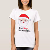 Lieve Kerstman, ik kan het basic T-shirt voor vrou (Voorkant)