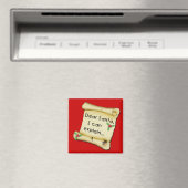 Lieve kerstman...ik kan het grappige Kinder shirt  Magneet (Insitu (Vaatwasser))