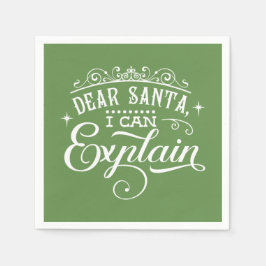 Lieve kerstman, ik kan het script uitleggen servet