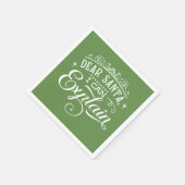 Lieve kerstman, ik kan het script uitleggen servet (Hoek)