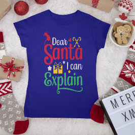 Lieve Kerstman, ik kan het T-shirt voor vrouwen ui