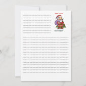 Lieve Kerstman, ik kan het uitleggen - Grappige ke Kaart (Achterkant)