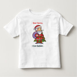 Lieve Kerstman, ik kan het uitleggen - Grappige ke Kinder Shirts