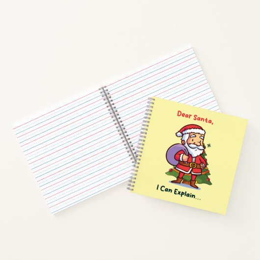 Lieve Kerstman, ik kan het uitleggen - Grappige ke Notitieboek (Binnen)