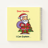 Lieve Kerstman, ik kan het uitleggen - Grappige ke Notitieboek (Achterkant)