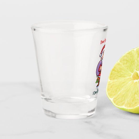 Lieve Kerstman, ik kan het uitleggen - Grappige ke Shot Glas (Links)