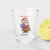Lieve Kerstman, ik kan het uitleggen - Grappige ke Shot Glas (Voorkant)