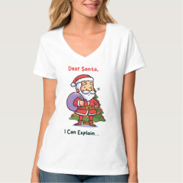 Lieve Kerstman, ik kan het uitleggen - Grappige ke T-shirt