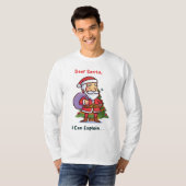 Lieve Kerstman, ik kan het uitleggen - Grappige ke T-shirt (Voorkant volledig)