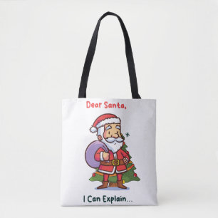 Lieve Kerstman, ik kan het uitleggen - Grappige ke Tote Bag