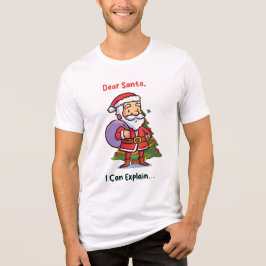 Lieve Kerstman, ik kan het uitleggen - Grappige ke Tri-Blend Shirt