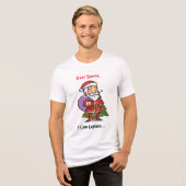 Lieve Kerstman, ik kan het uitleggen - Grappige ke Tri-Blend Shirt (Voorkant volledig)