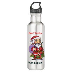 Lieve Kerstman, ik kan het uitleggen - Grappige ke Waterfles