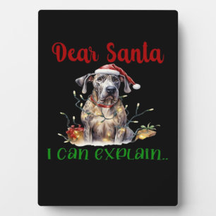 Lieve Kerstman, ik kan het uitleggen Great Dane Es Fotoplaat