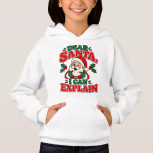 Lieve Kerstman Ik Kan Het Uitleggen Kids Hoodie