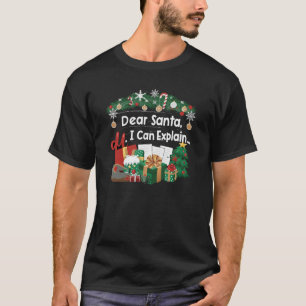 Lieve Kerstman, ik kan het uitleggen.. T-shirt