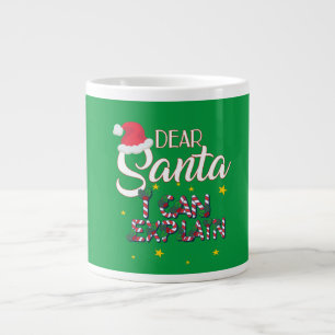 Lieve Kerstman, ik kan Kerstmis uitleggen Grote Koffiekop