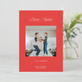 Lieve Kerstman, ik kan rode Kaart uitleggen (Staand voorkant)