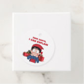 Lieve Kerstman, ik kan schuldig kerstontwerp uitle Bedankjes Labels (In situ)