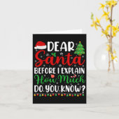 Lieve Kerstman Ik kan Shirt Kinder Jongens Grappig Kaart (Gele Bloem)