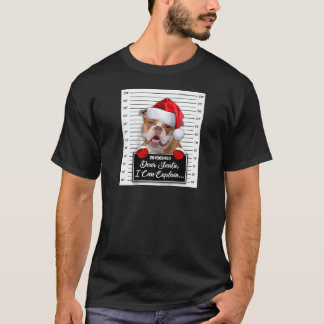 Lieve kerstman Ik kan uitleggen grappige kerst oud T-shirt