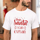 Lieve Kerstman, ik kan Unisex Christmas humor uitl T-shirt