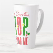 Lieve kerstman, ik moet me afvragen. latte mok (Rechterhoek)