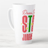 Lieve kerstman, ik moet me afvragen. latte mok (Linkerhoek)