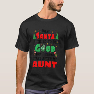 Lieve kerstman, ik probeerde goed te zijn mijn tan t-shirt