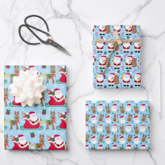 Lieve Kerstman Inpakpapier Vel (Voorkant)