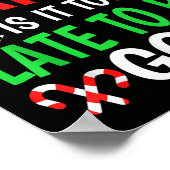 Lieve kerstman, is het te laat om goed te zijn.. poster (Hoek)