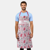 Lieve Kerstman Kabouter Kerst Bakken Aangepaste Na Schort (Gedragen)