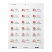 Lieve Kerstman kerst retouradres Etiket (Full Sheet)