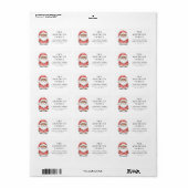 Lieve Kerstman kerst retouradres Etiket (Full Sheet)