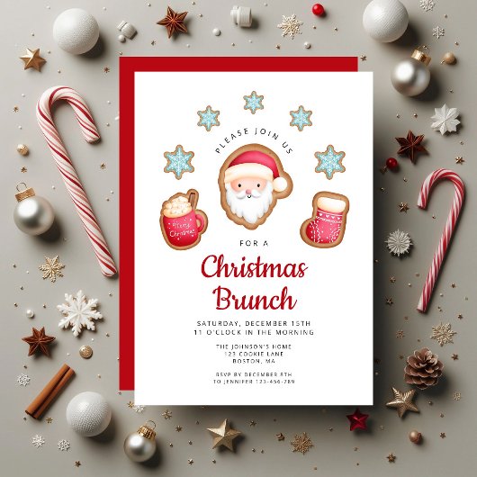 Lieve Kerstman Kerstbrunch Kaart