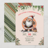 Lieve Kerstman Kerstfeest Uitnodiging (Voorkant / Achterkant)