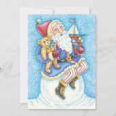 Lieve Kerstman Kerstfeest Uitnodiging (Voorkant)