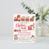 Lieve Kerstman Kerstfeest Uitnodiging  (Staand voorkant)