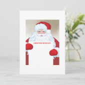 "Lieve Kerstman, Kerstmis Verlanglijstje voor Kind Kaart (Staand voorkant)