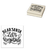 Lieve Kerstman, laat onderhandelen Rubberstempel (Gestempeld)