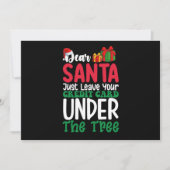 Lieve Kerstman Laat Uw Creditcard Maar Met Kerstmi Kaart (Voorkant)