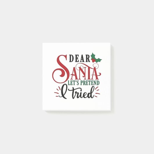 Lieve Kerstman, laten we doen alsof ik het geprobe Post-it® Notes (Voorkant)