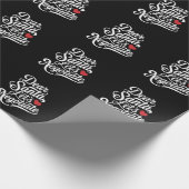 Lieve Kerstman Laten we onderhandelen Grappig kers Cadeaupapier (Hoek)