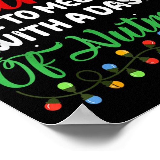 Lieve Kerstman, leuk om je te ontmoeten met een Da Poster (Hoek)