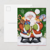 Lieve Kerstman Met Kerst Speelgoed Feestdagenkaart (Voorkant / Achterkant)