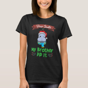 Lieve kerstman mijn broer deed het broers en zusse t-shirt